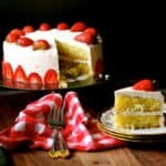 gluten free strawberry lemon cake #WeekdaySupper
