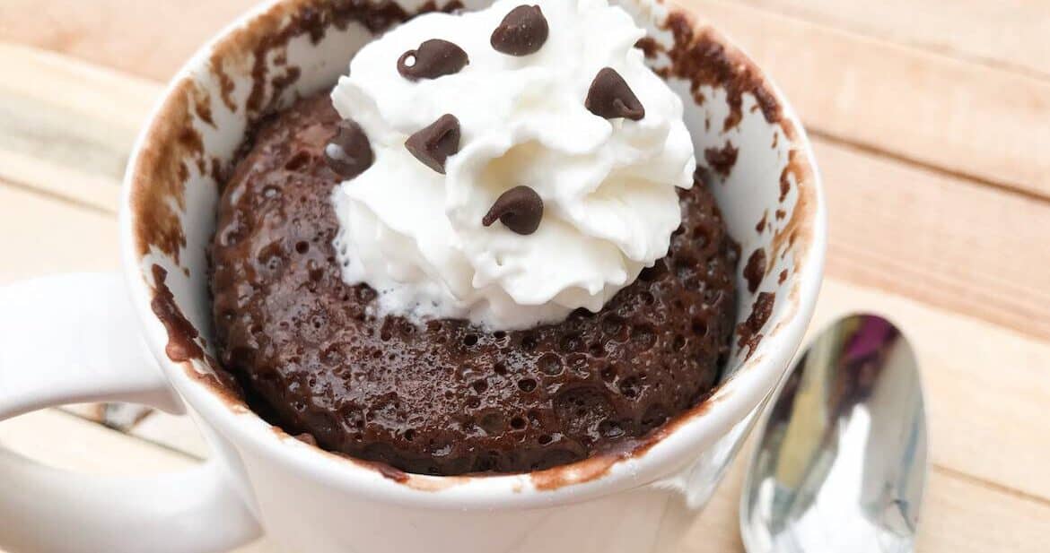 Double Chocolate Brownie Mug Cake - Sunday Supper Movement