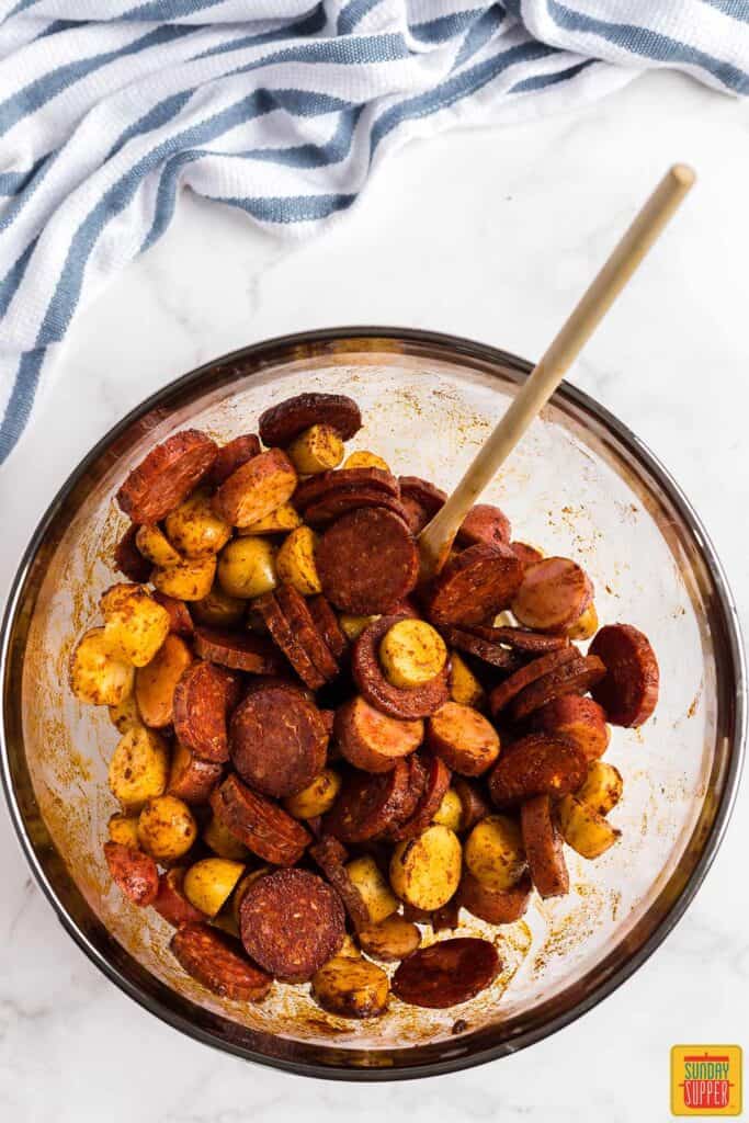 Portuguese Potatoes and Chorizo (Sheet Pan) - Sunday Supper Movement