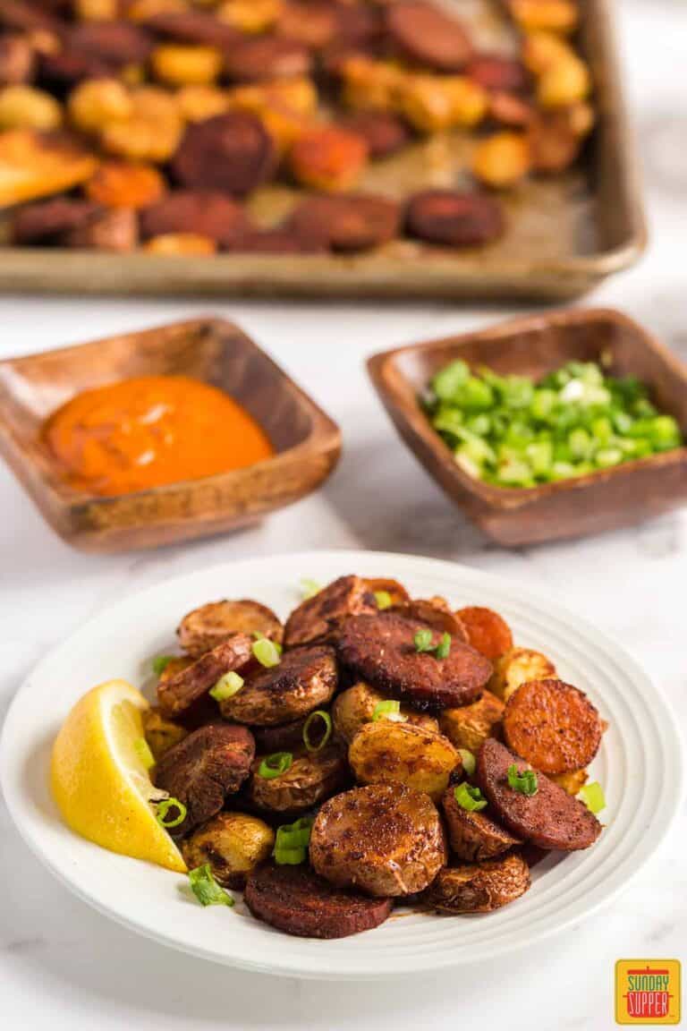 Portuguese Potatoes and Chorizo (Sheet Pan) - Sunday Supper Movement