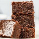 Four coconut oil brownies