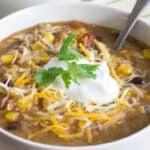 Instant Pot Mexican Chicken and Rice Soup #SundaySupper