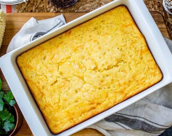 Creamed Corn Casserole #SundaySupper