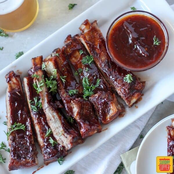 Slow Cooker Pork Ribs With Bourbon Bbq Sauce Sunday Supper Movement 