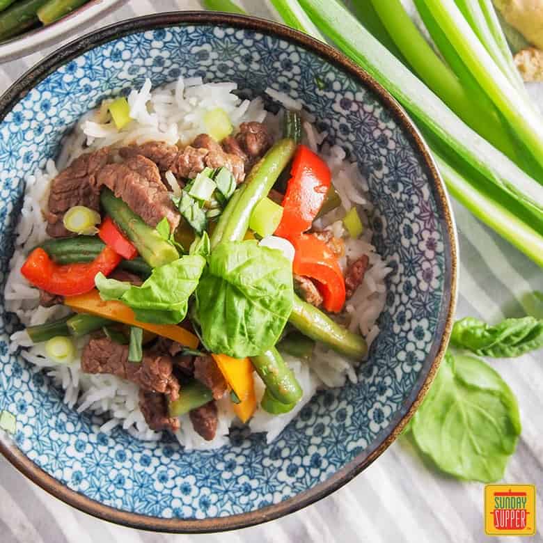 Asian Beef Stir Fry Recipe with Green Beans