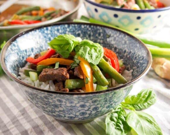 Asian Beef Stir Fry Recipe with Green Beans
