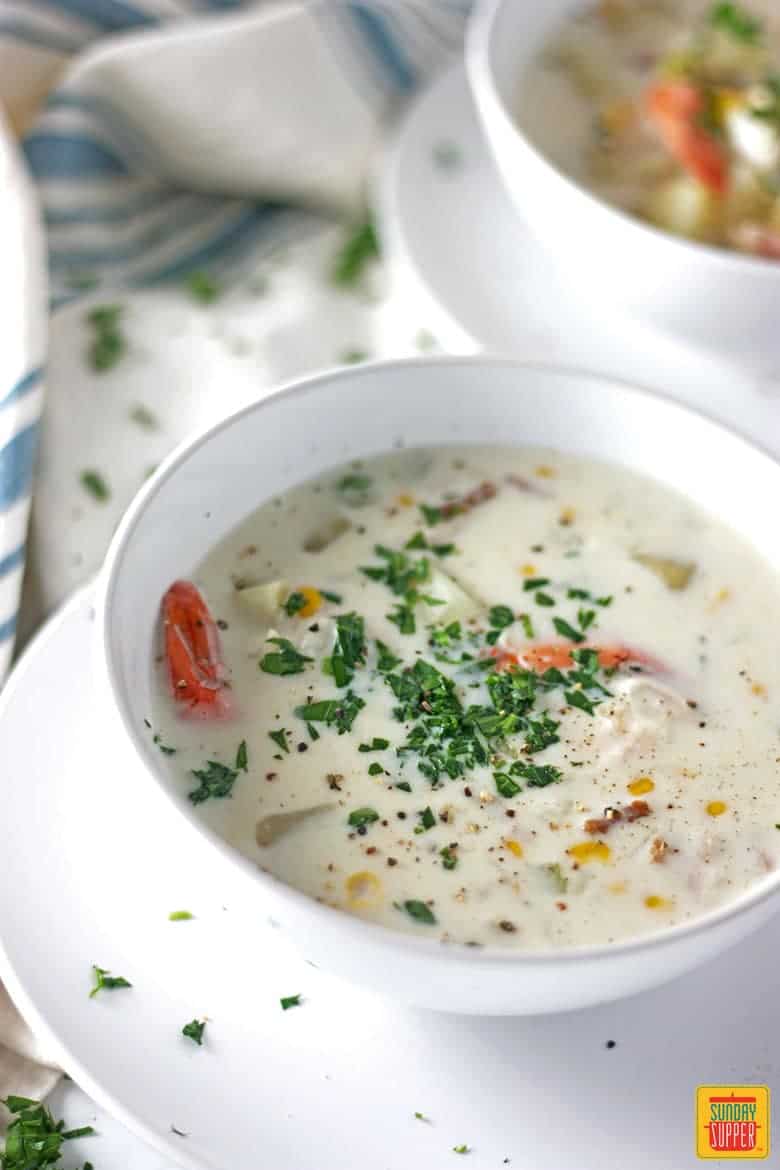 New England Seafood Chowder Recipe | Sunday Supper Movement