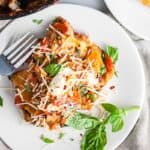 Cheesy Vegetarian Skillet Lasagna #SundaySupper