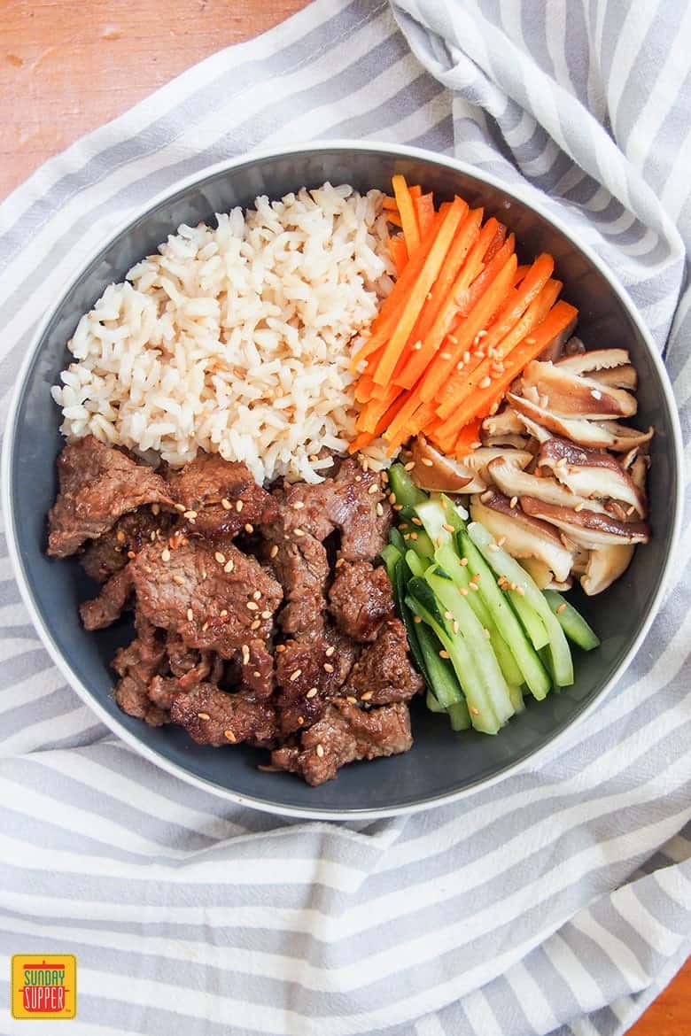 Korean Ground Beef Meal Prep Bowls