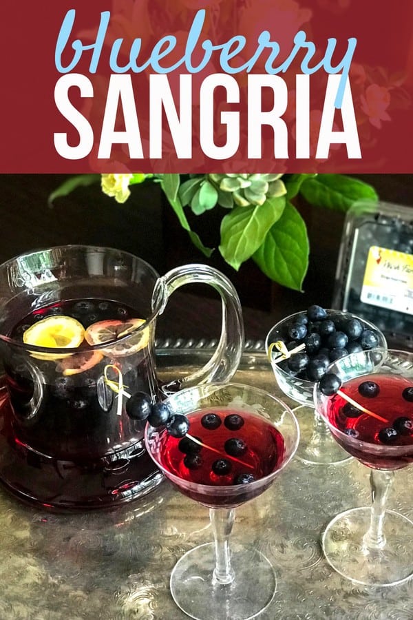 Are you ready to try the best sangria you have ever tasted? You need this Blueberry Sangria in your life! Its fruity, rich, and zesty flavor makes it the perfect summer drink. Mix it up for a party and you'll wow your guests! This blueberry sangria using sauvignon blanc is simply irresistible. #SundaySupper #blueberryrecipe #mixeddrinks #sangria #drinkrecipes #sangriarecipe