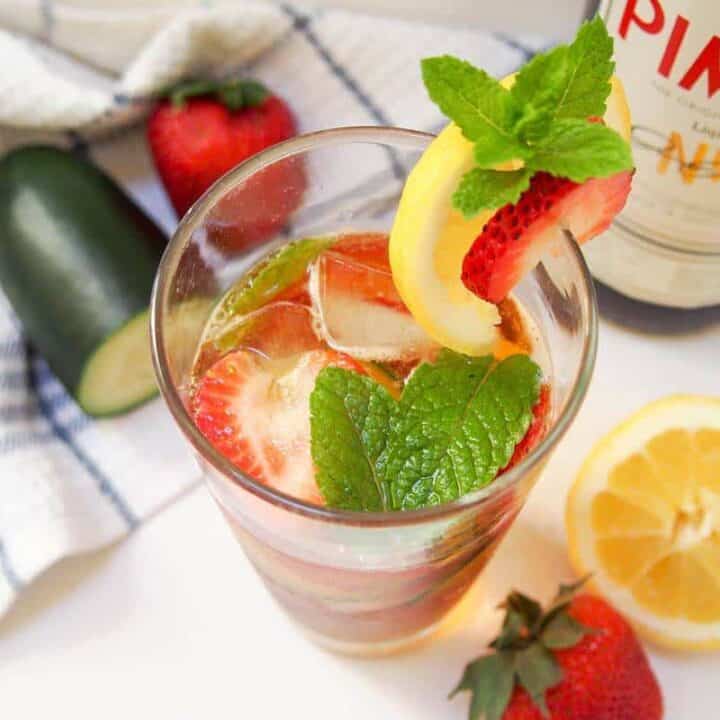 Pimm's Cup Cocktail featured