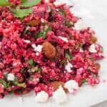 raw beet quinoa salad