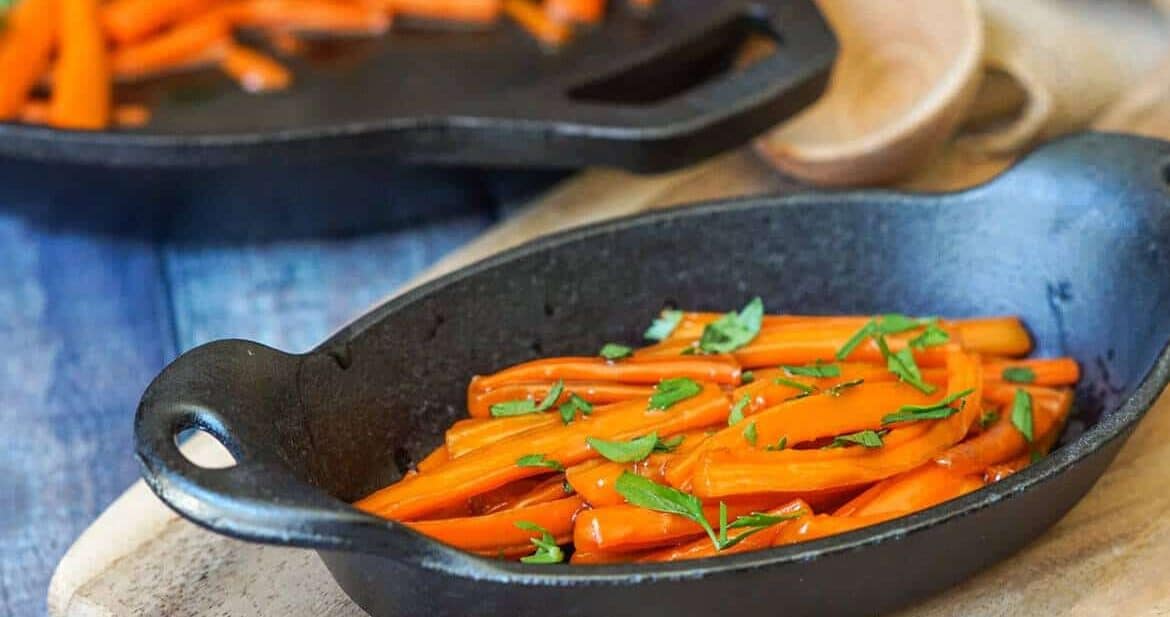 Brown Sugar Glazed Carrots #SundaySupper