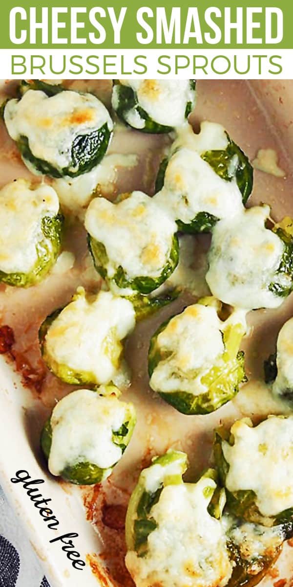 Meet your new favorite veggie! Smashed Brussels Sprouts are a deliciously EASY & GLUTEN FREE side. Topped with melty cheese, even the kiddos will love 'em! Serve this FAVORITE Brussels sprouts recipe for Thanksgiving or Christmas as a gluten free side dish or even an appetizer. #SundaySupper #glutenfree #brusselssprouts #sidedish #glutenfreeside #easyreipe #holidayrecipe #Thanksgiving #Christmas Smashed Brussels Sprouts on Pinterest