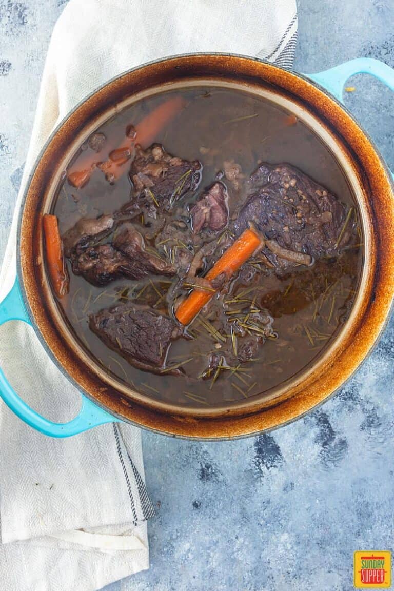 Tender Sirloin Tip Pot Roast in a Dutch Oven