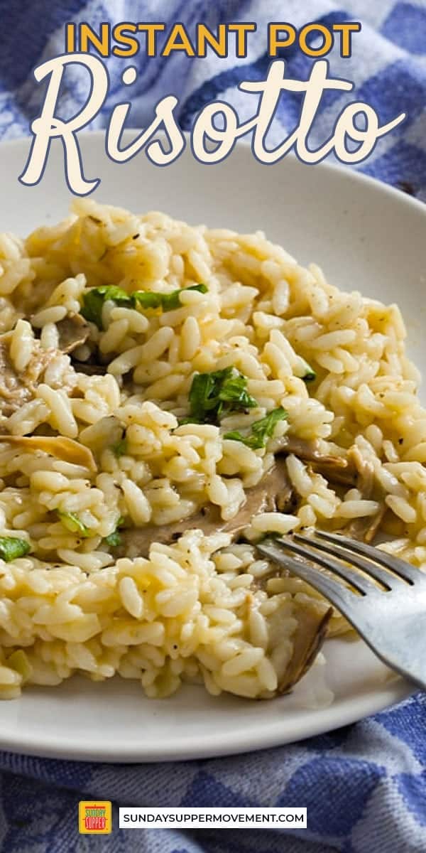 Instant Pot Mushroom Risotto