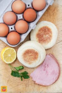 How to Make Eggs Benedict ingredients