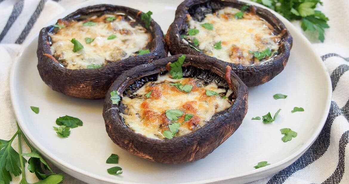 Baked Portobello Mushrooms With Cheese Sunday Supper Movement