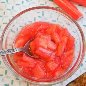 stewed rhubarb