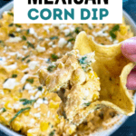 Mexican street corn dip pin image