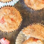Save Rhubarb Muffins on Pinterest