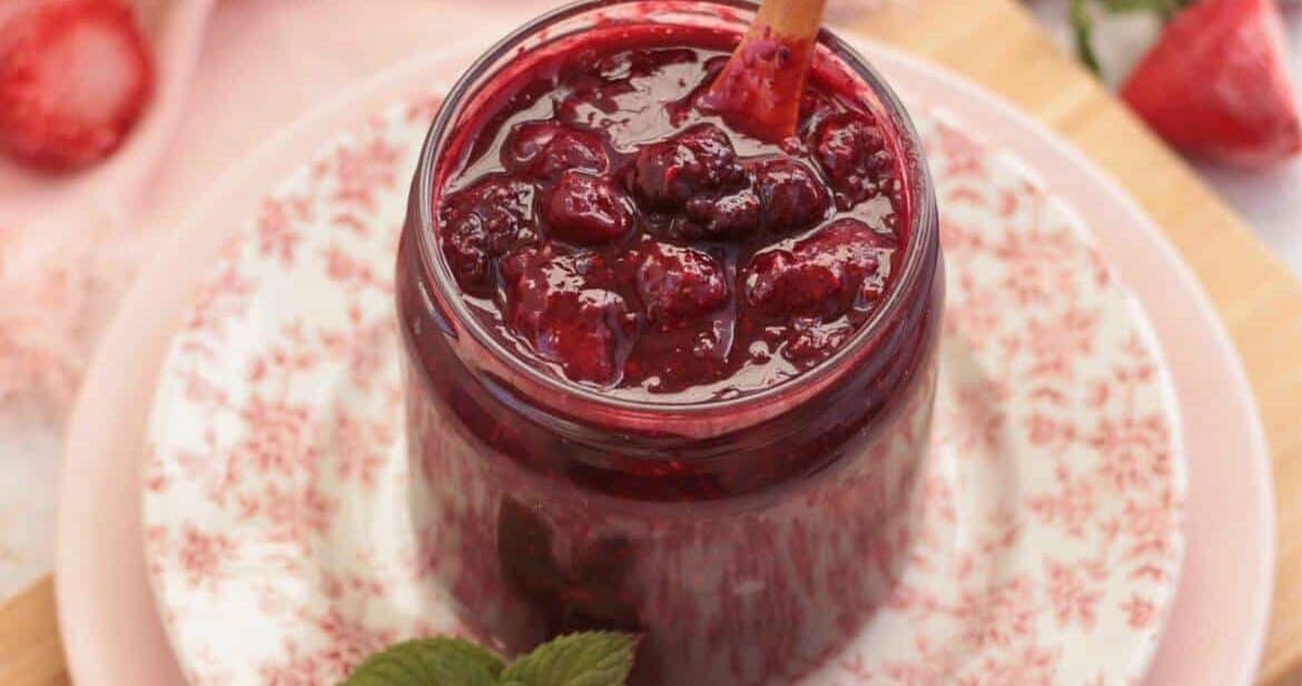 Jar of Berry Compote