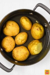 boiling potatoes for potato salad