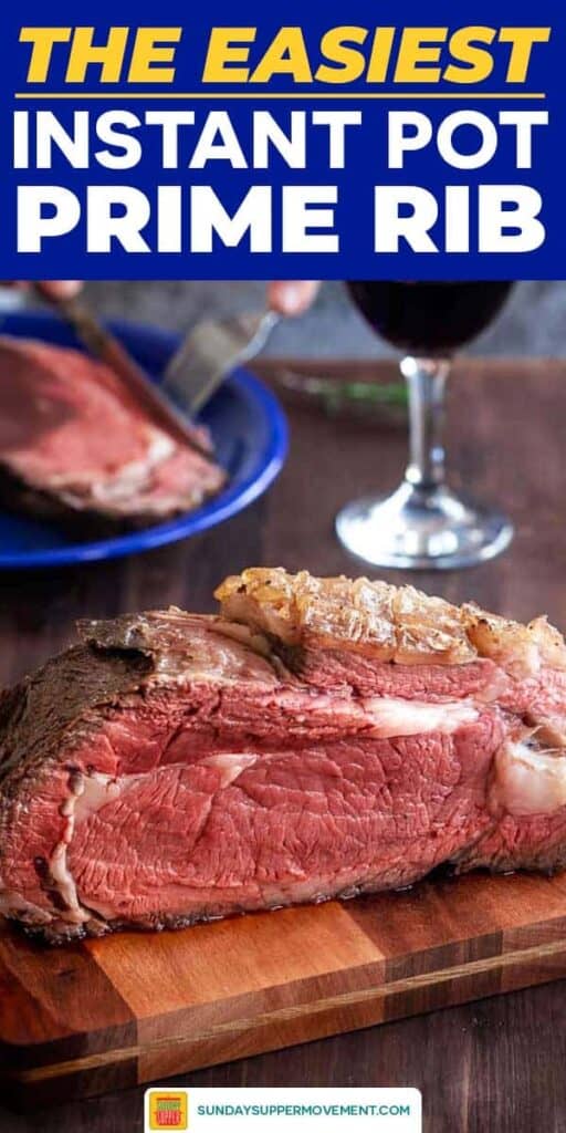 Save our Instant Pot Prime Rib on Pinterest for later!