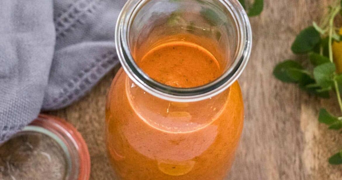 Peri peri sauce recipe in a glass bottle