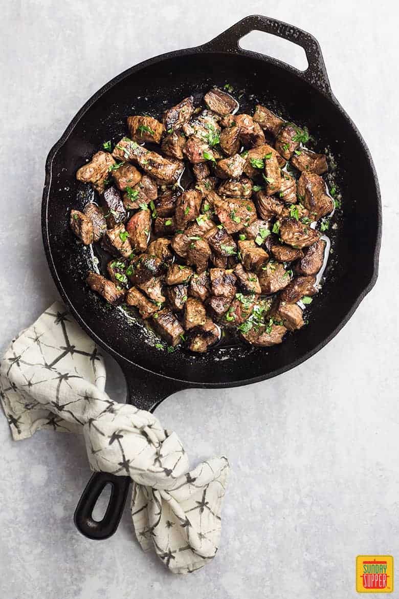 Garlic Butter Steak Bites