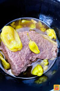 mississippi pot roast in the slow cooker