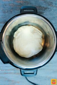 dough for instant pot bread recipe in pot