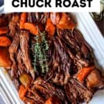 beef chuck roast recipe pin image