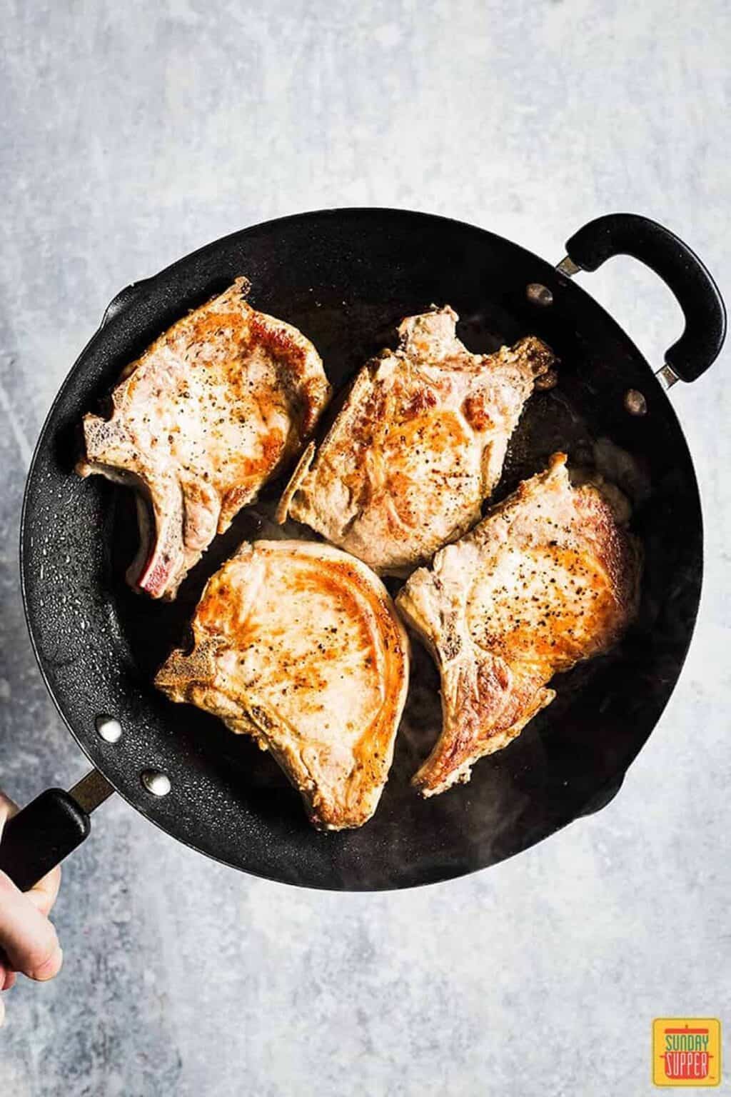 Pork Chops with Mushroom Gravy
