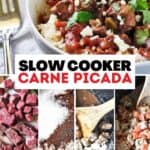 Carne picada slow cooker recipe pin image