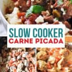 Carne picada slow cooker recipe pin image