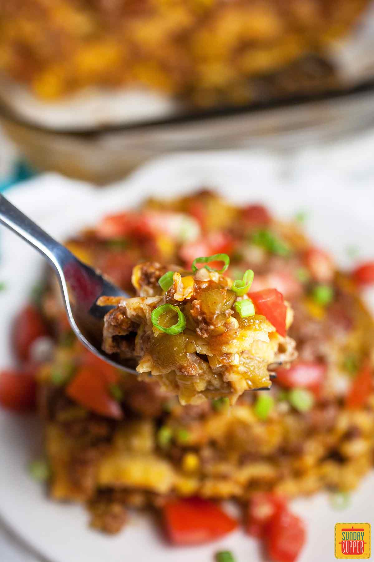 Mexican Lasagna with Tortillas Sunday Supper Movement