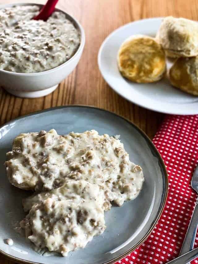 Biscuits and Gravy in the Instant Pot and Stovetop Sunday Supper Movement