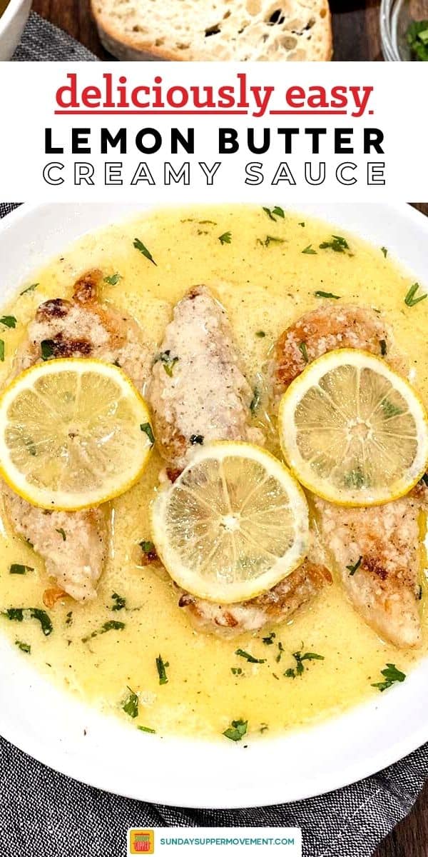 Creamy Lemon Butter Sauce Recipe - Sunday Supper Movement