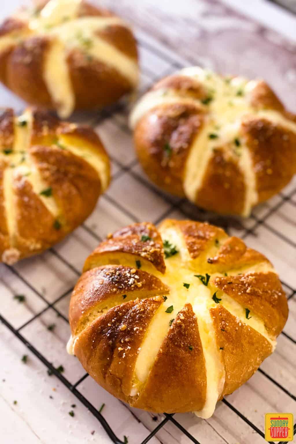 Korean Cream Cheese Garlic Bread - Sunday Supper Movement