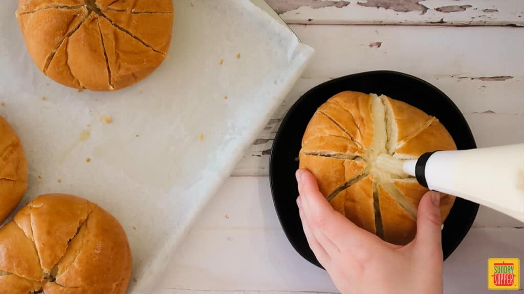 Korean Cream Cheese Garlic Bread - Sunday Supper Movement