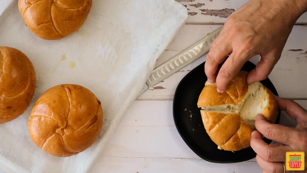 Korean Cream Cheese Garlic Bread - Sunday Supper Movement