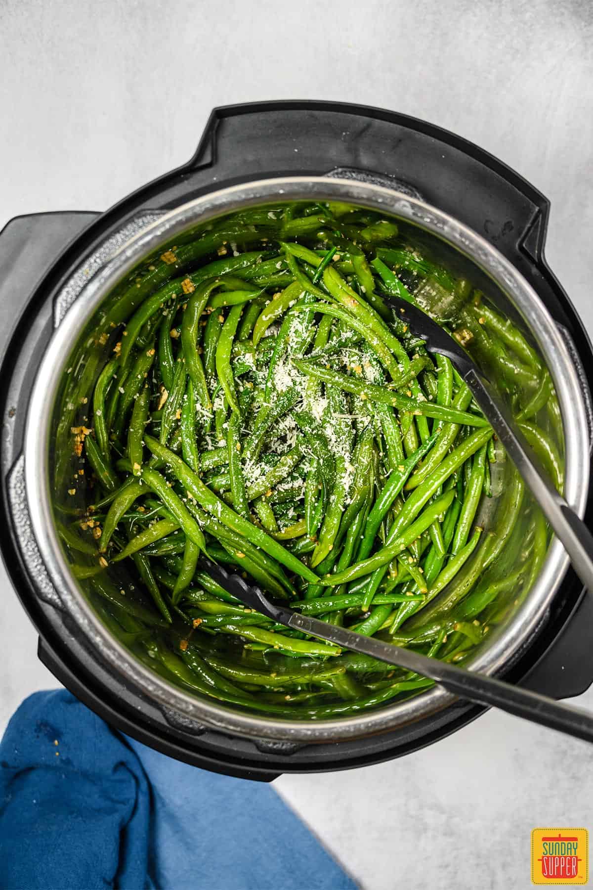 Instant pot green beans with Parmesan in the instant pot