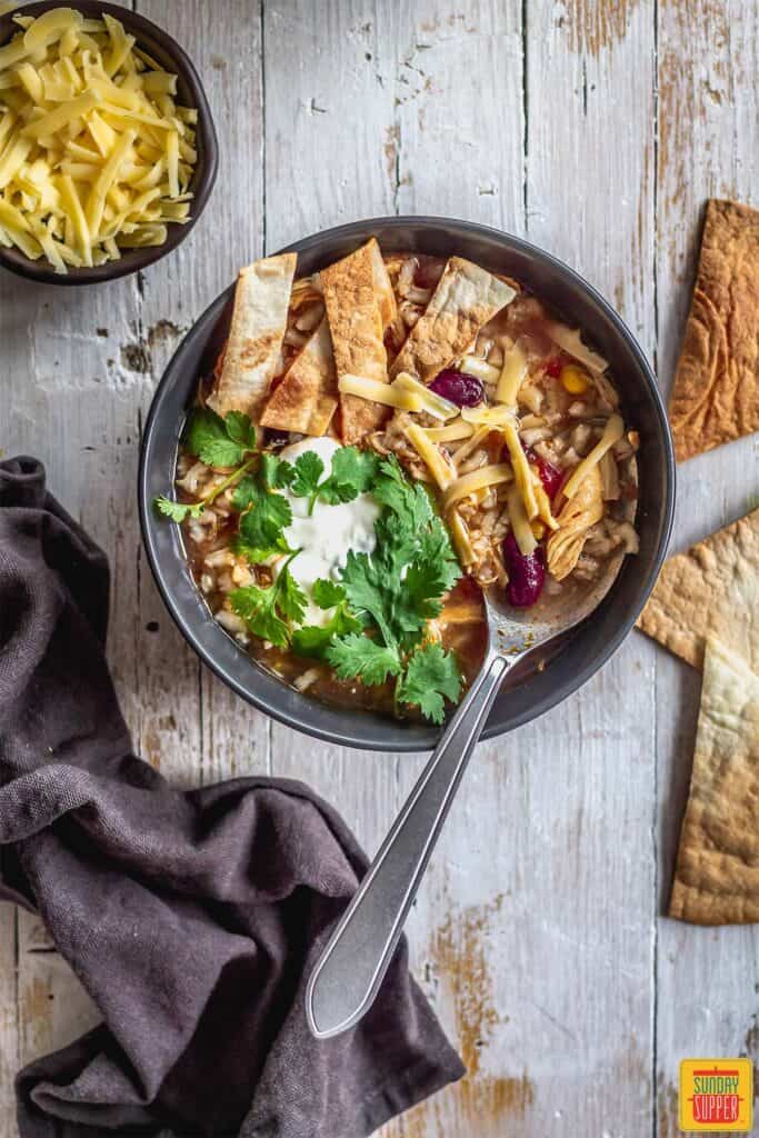 Mexican Instant Pot Chicken and Rice Soup - Sunday Supper Movement