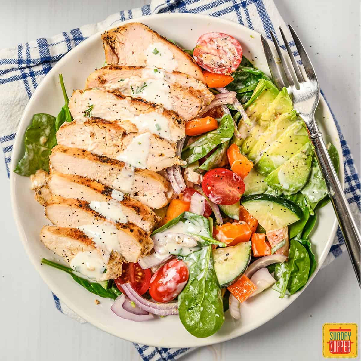 Grilled Chicken Salad Supreme, Recipes