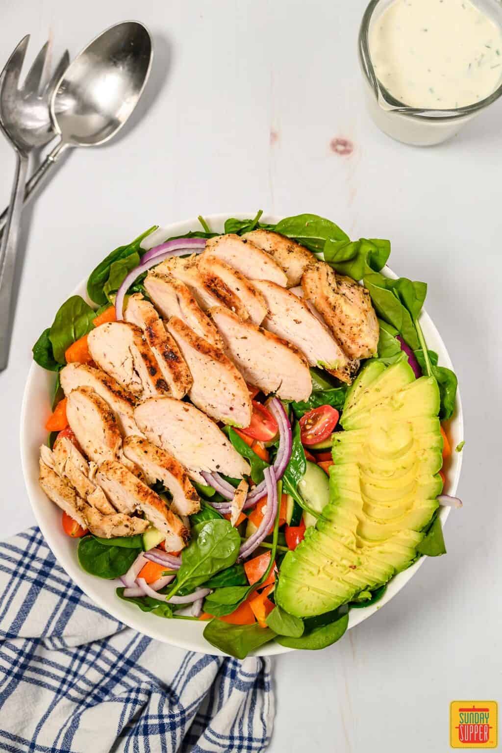 Grilled Chicken Salad - Sunday Supper Movement