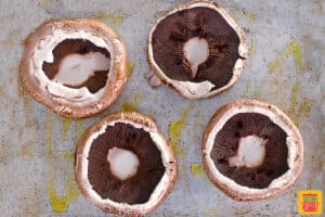 Portobello mushroom caps