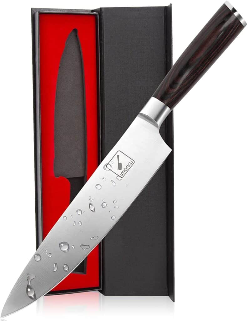 Imarku chef knife with case