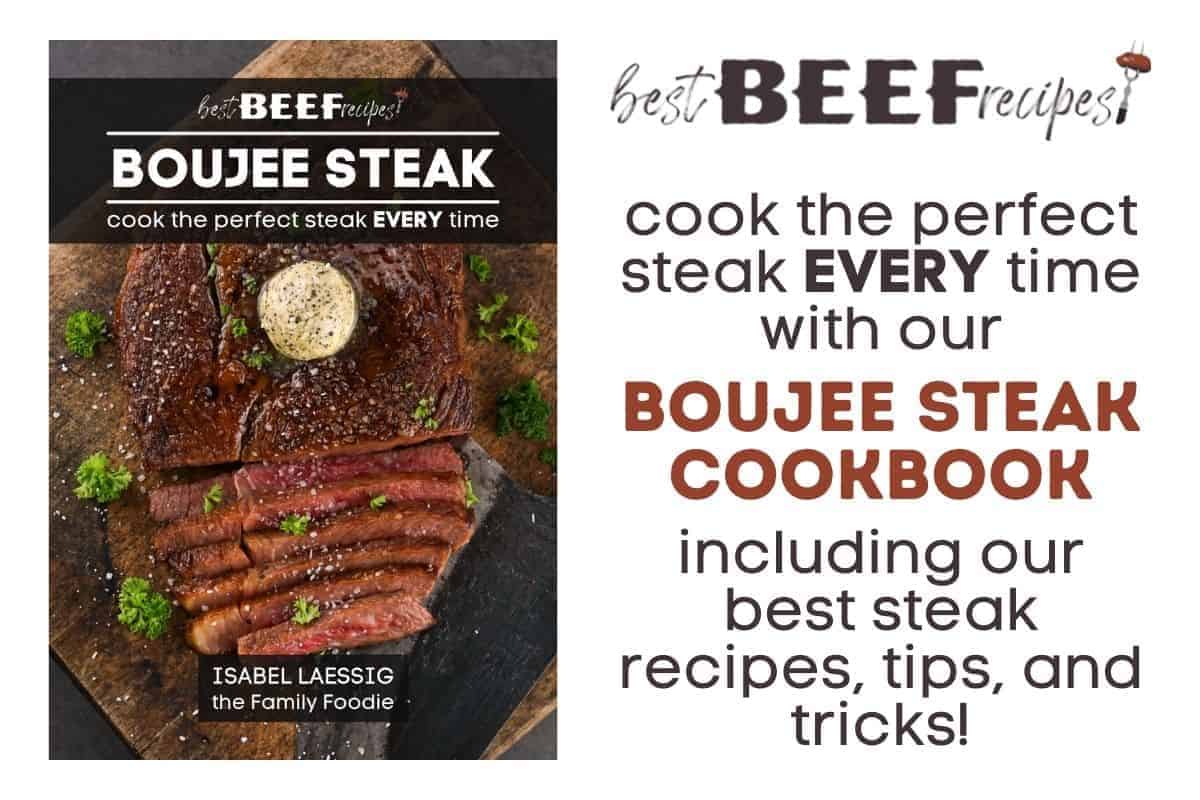 boujee steak cookbook cover