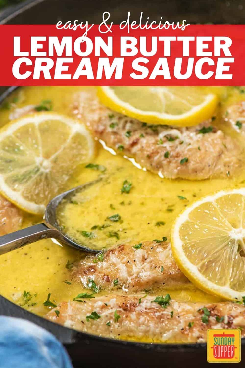 Creamy Lemon Garlic Butter Sauce - Sunday Supper Movement